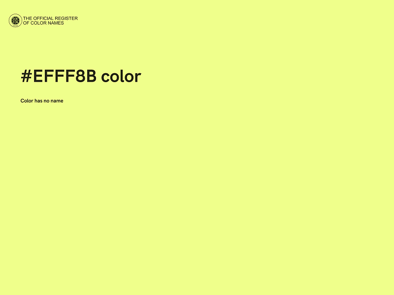 #EFFF8B color image