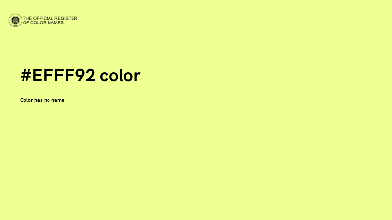 #EFFF92 color image