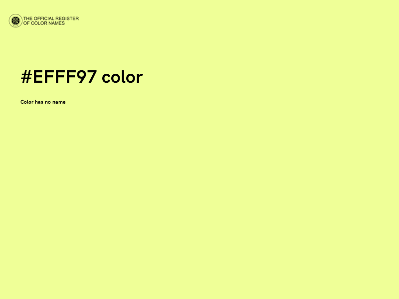 #EFFF97 color image