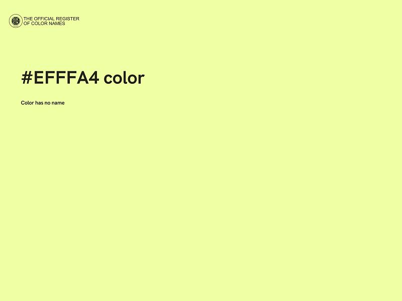 #EFFFA4 color image