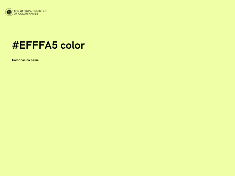 #EFFFA5 color image