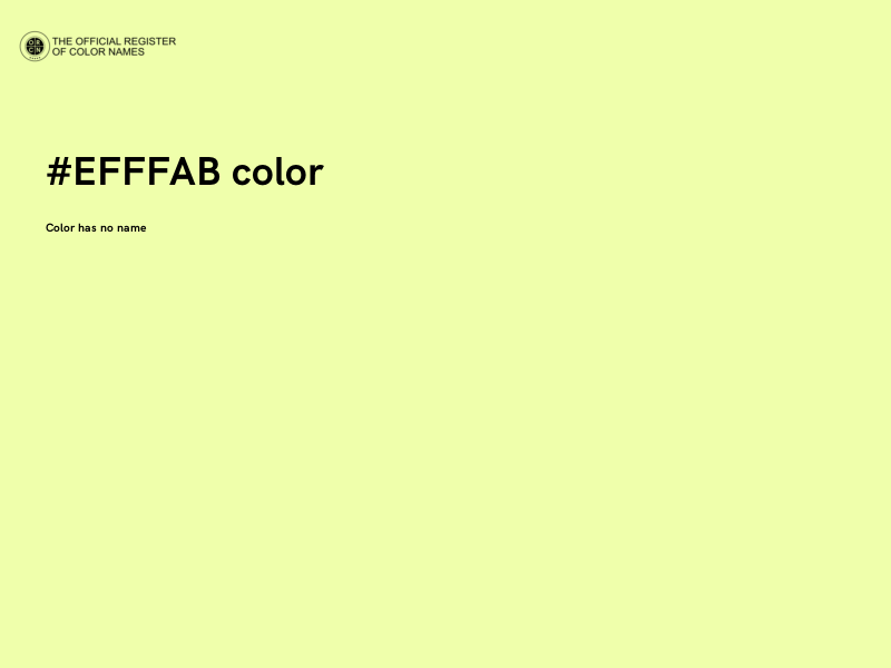 #EFFFAB color image