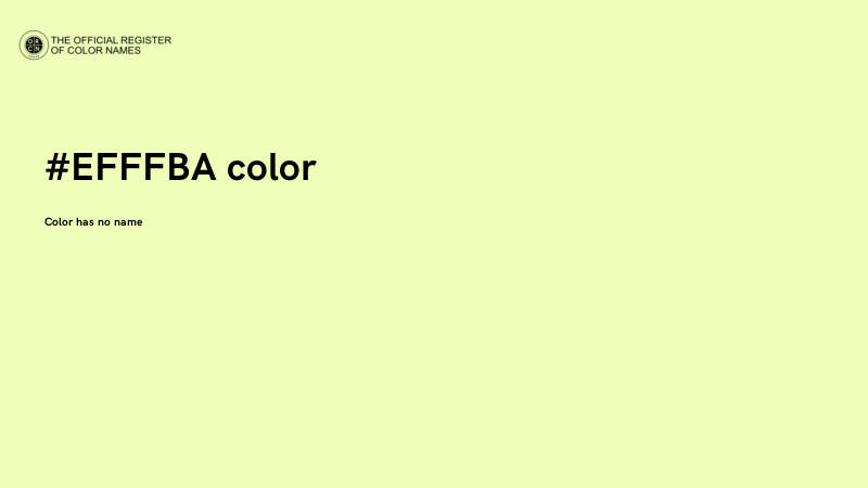#EFFFBA color image