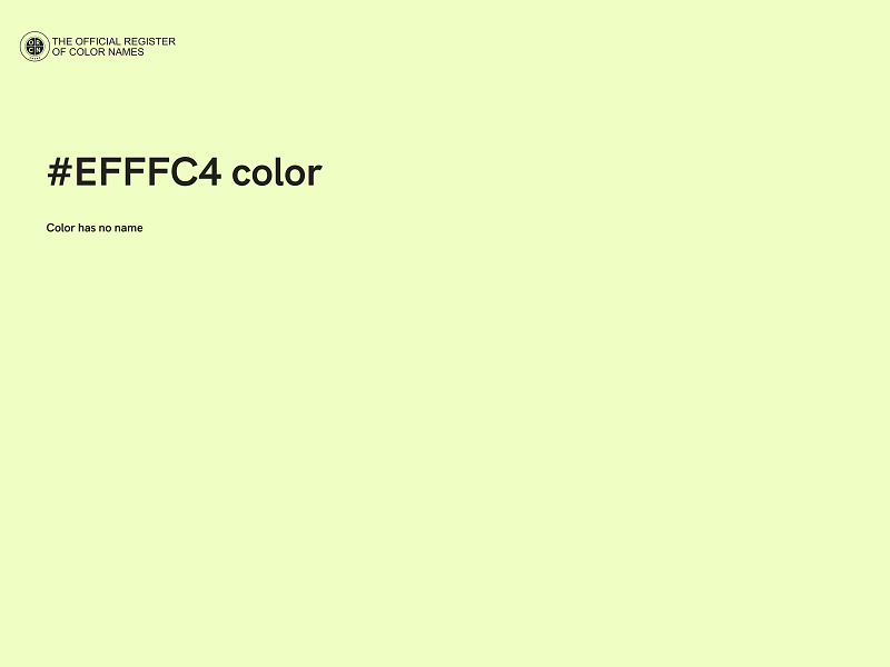 #EFFFC4 color image