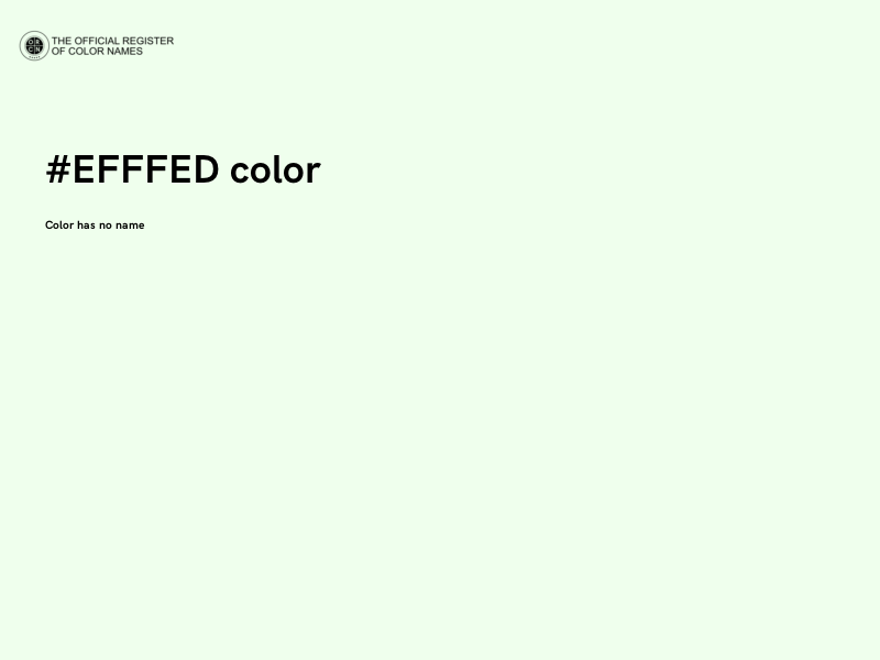#EFFFED color image