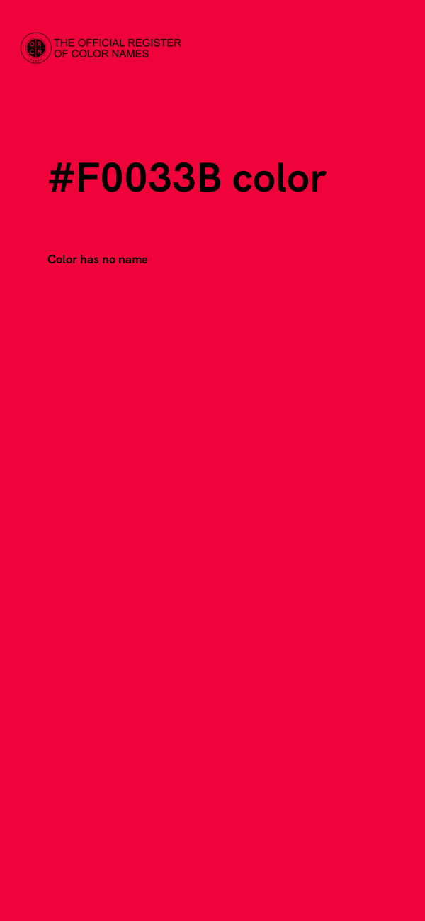 #F0033B color image