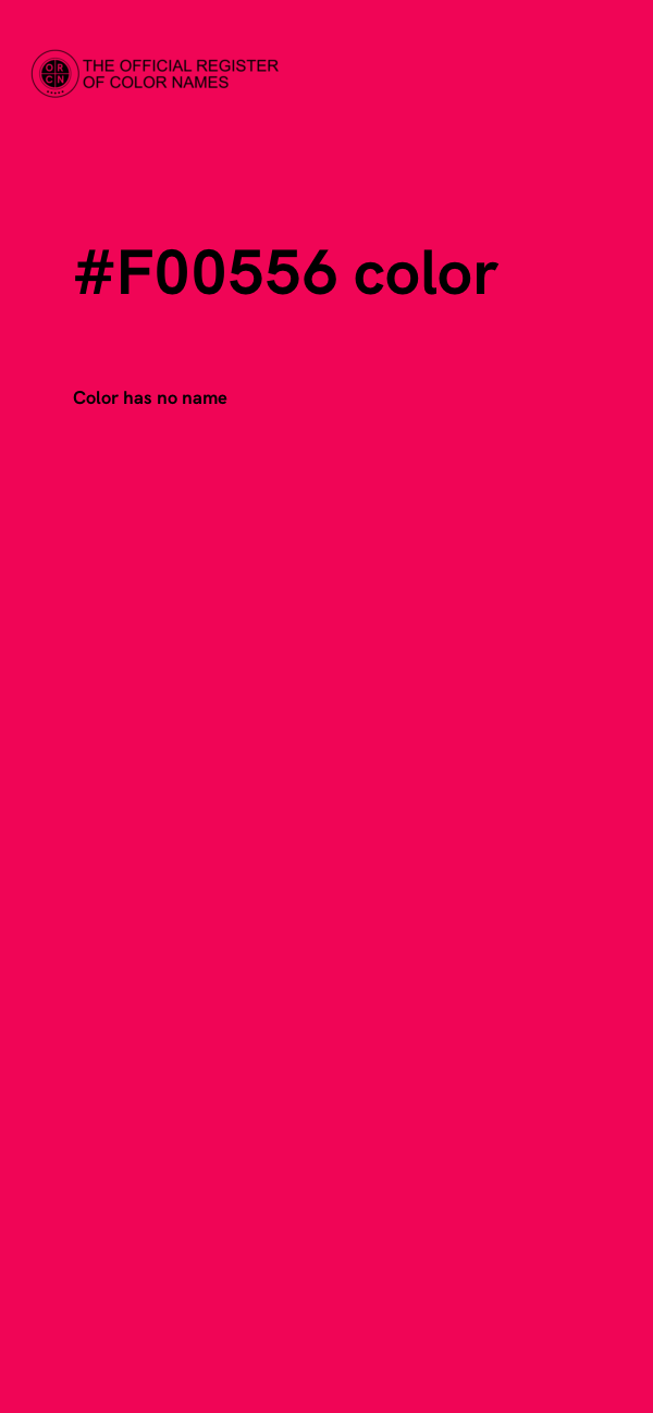 #F00556 color image