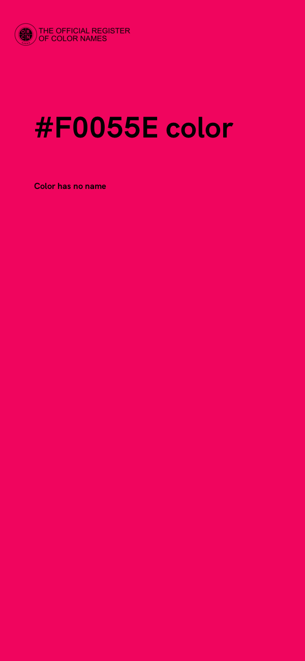 #F0055E color image