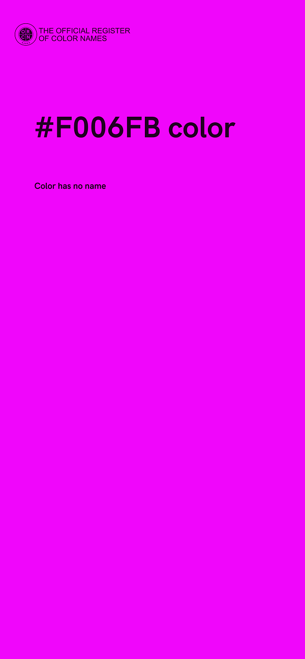 #F006FB color image