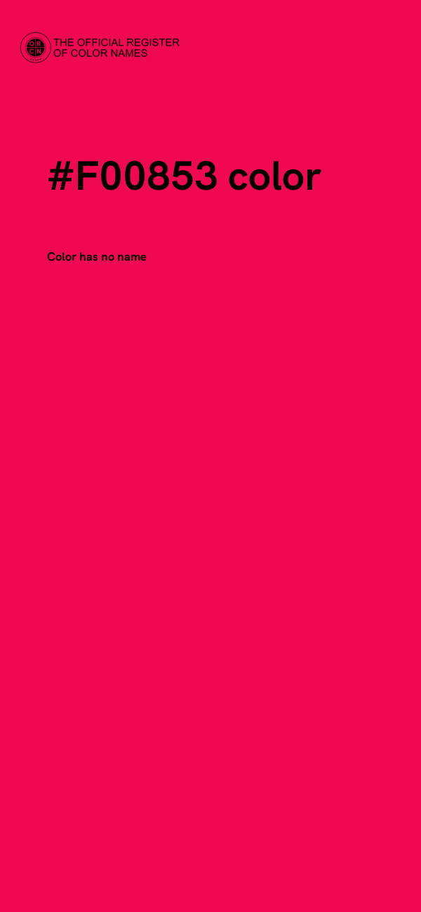 #F00853 color image