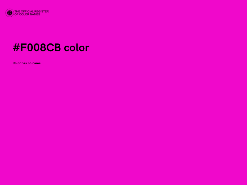 #F008CB color image