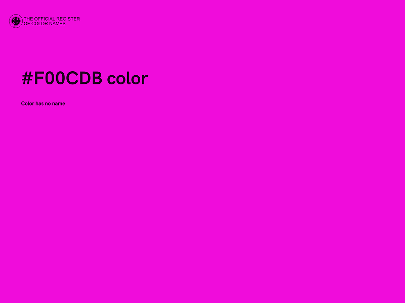 #F00CDB color image