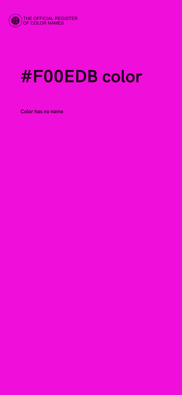#F00EDB color image