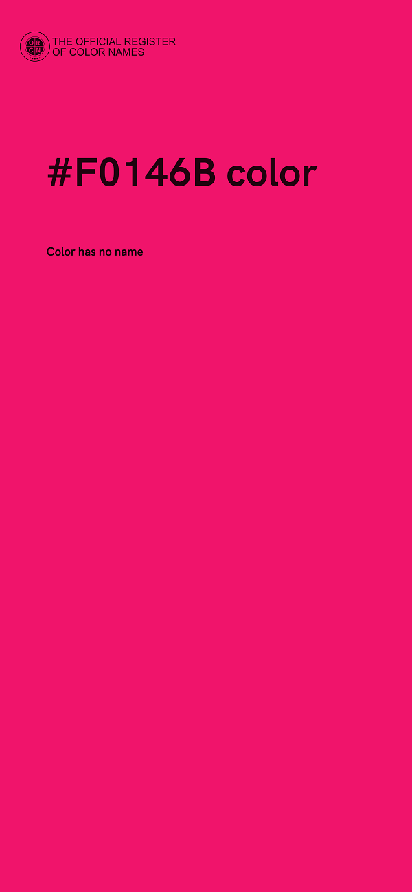 #F0146B color image