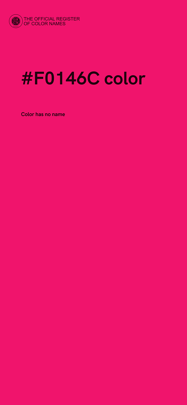 #F0146C color image