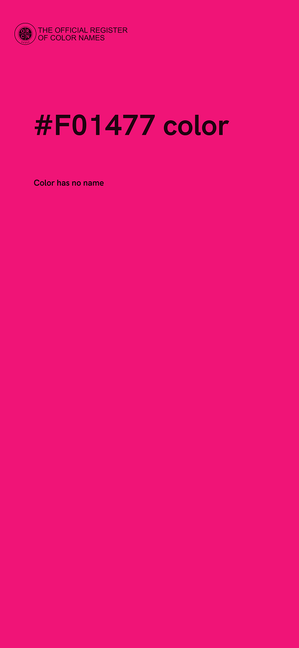 #F01477 color image