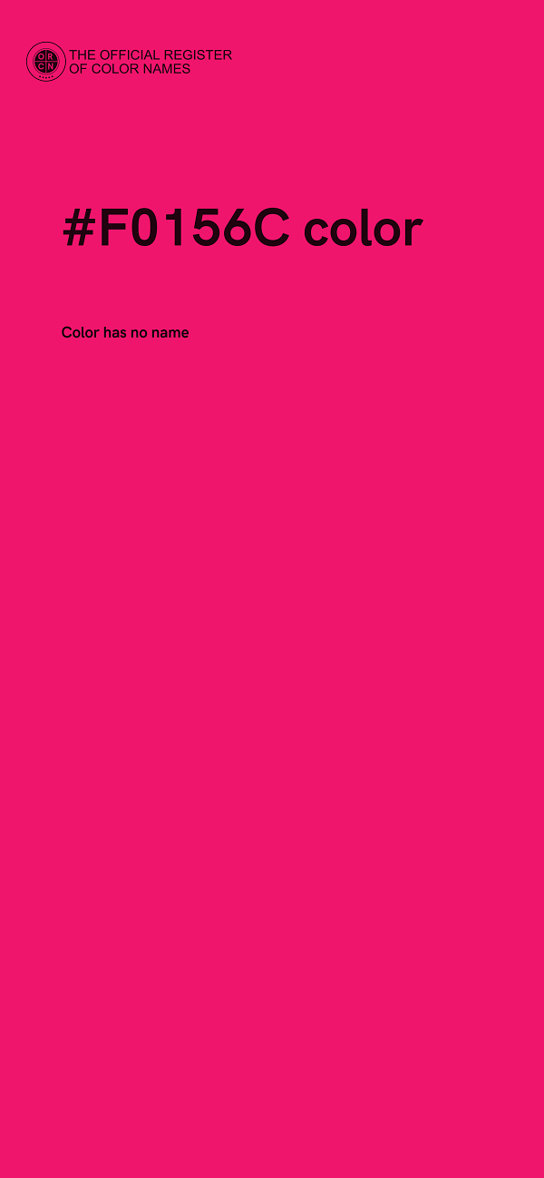 #F0156C color image
