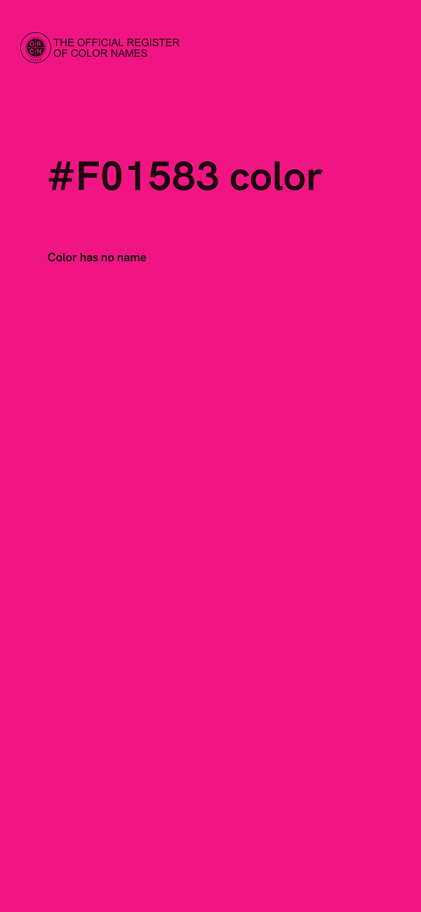 #F01583 color image