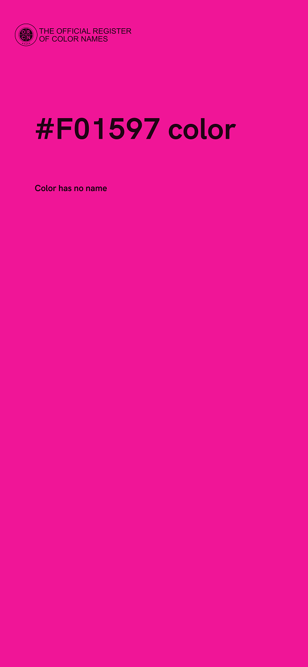 #F01597 color image