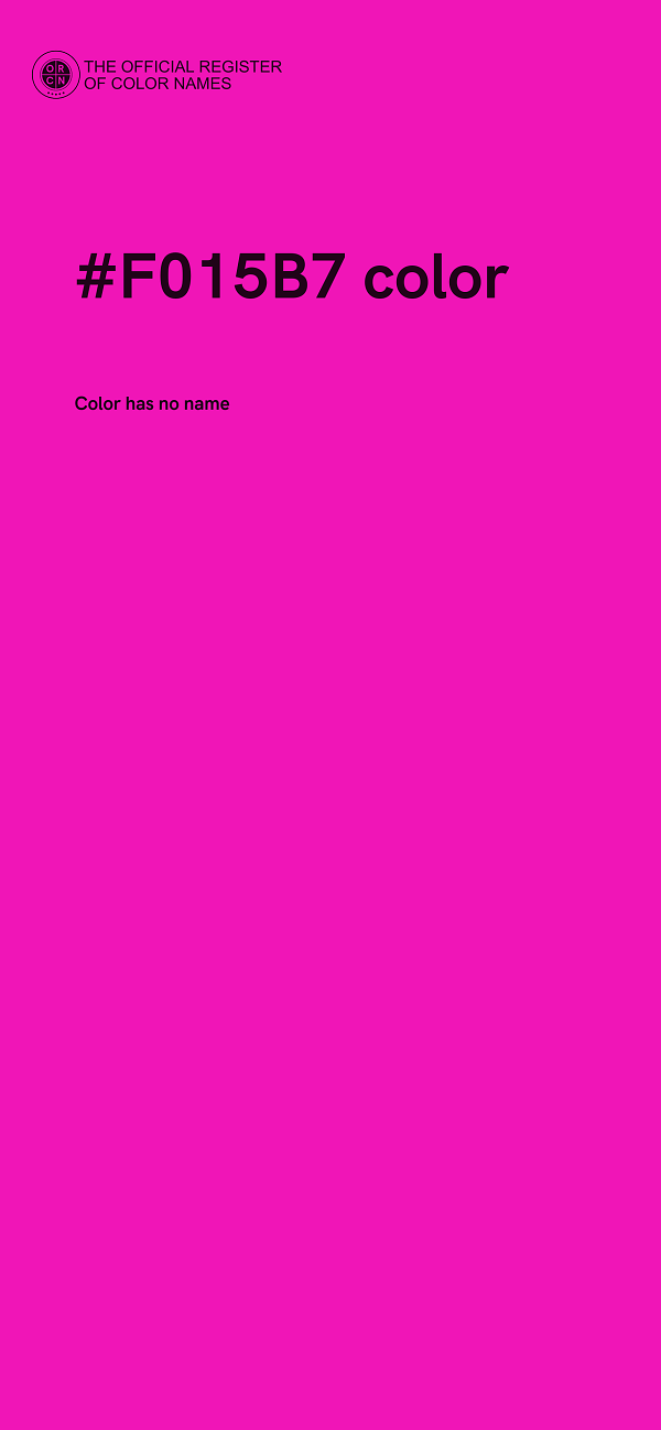 #F015B7 color image