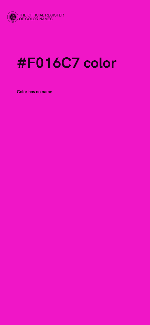 #F016C7 color image