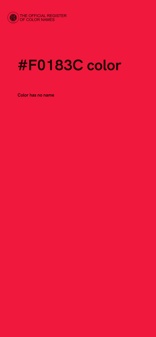 #F0183C color image