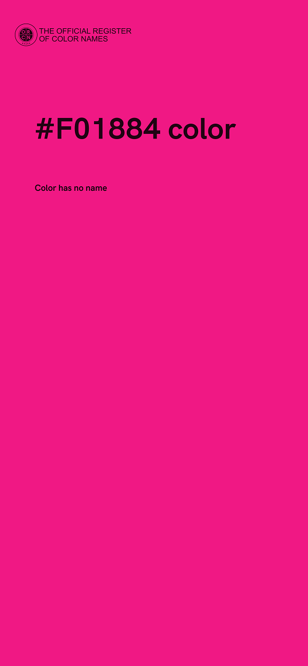 #F01884 color image
