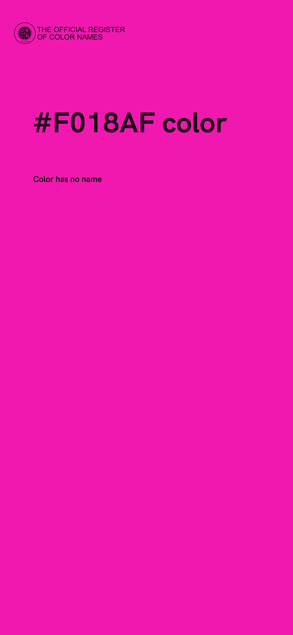 #F018AF color image