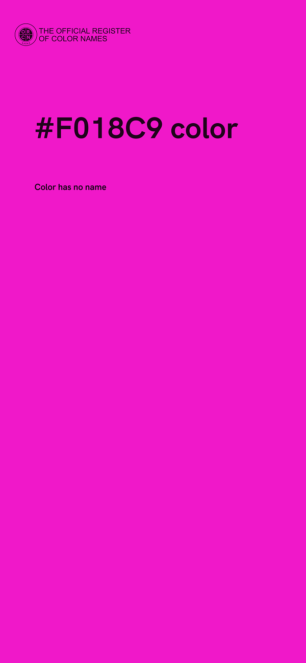 #F018C9 color image