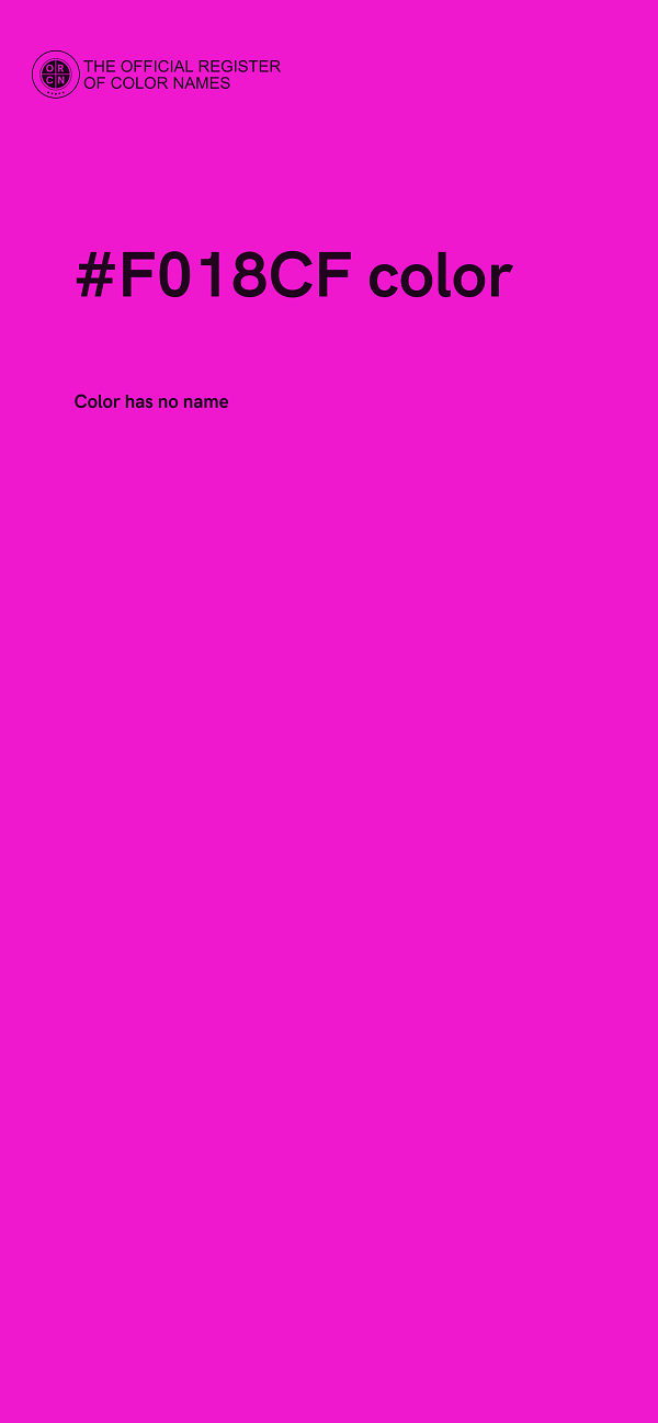 #F018CF color image