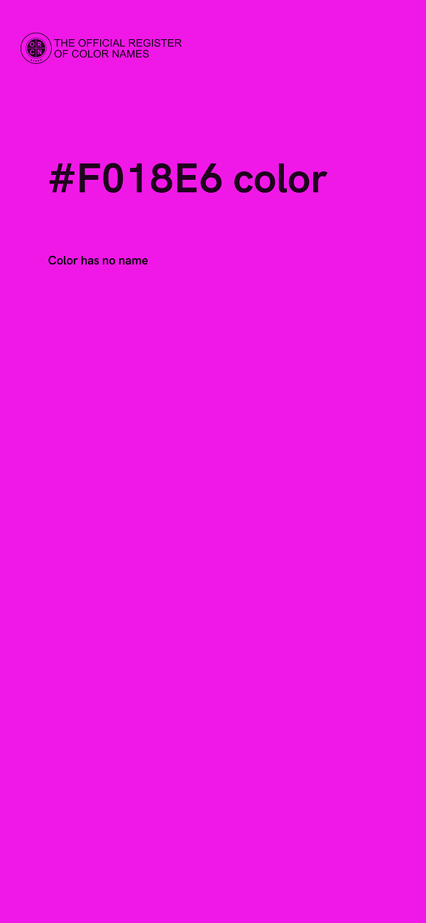 #F018E6 color image