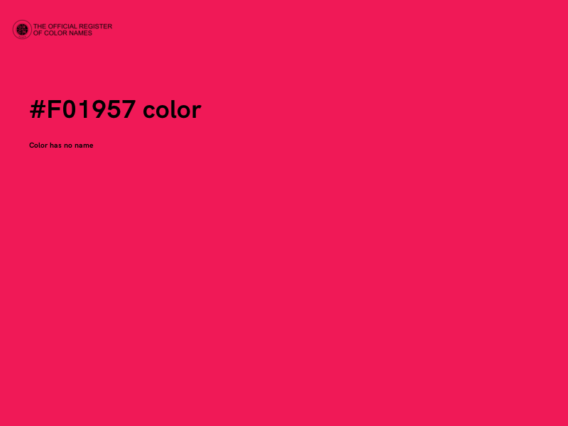 #F01957 color image