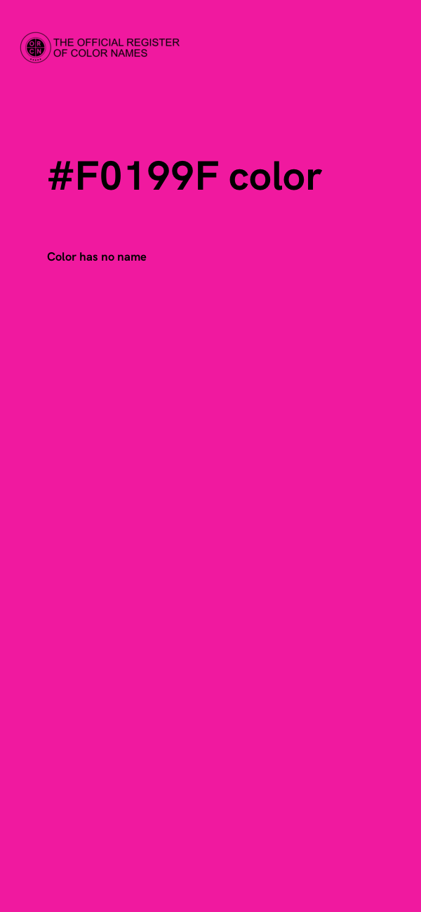 #F0199F color image