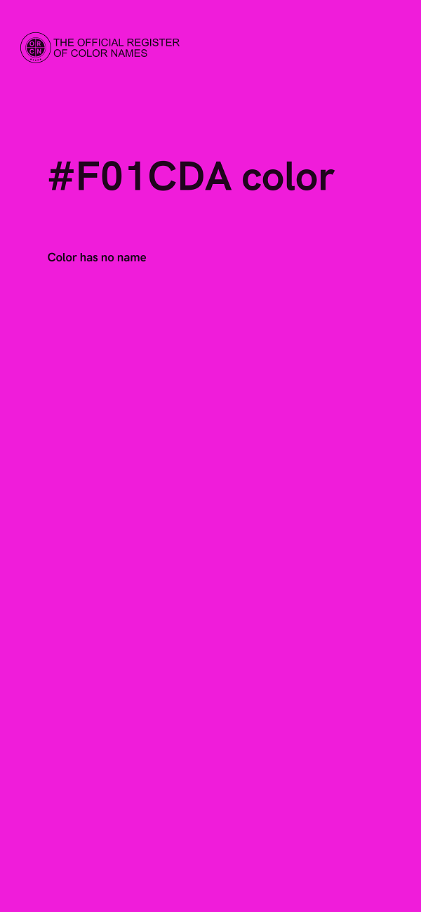 #F01CDA color image
