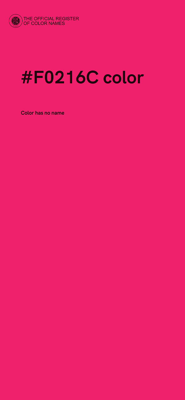 #F0216C color image