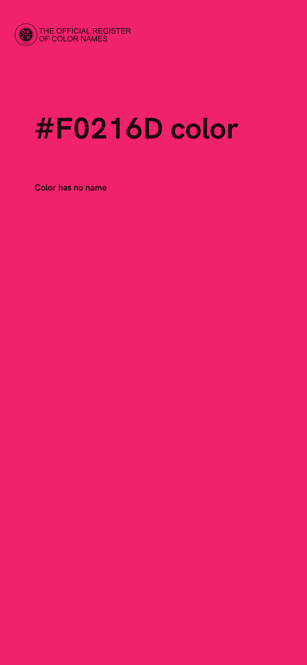 #F0216D color image
