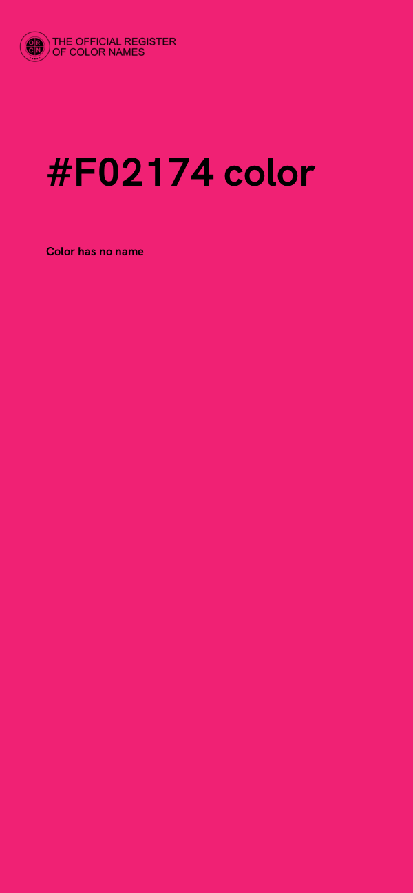 #F02174 color image