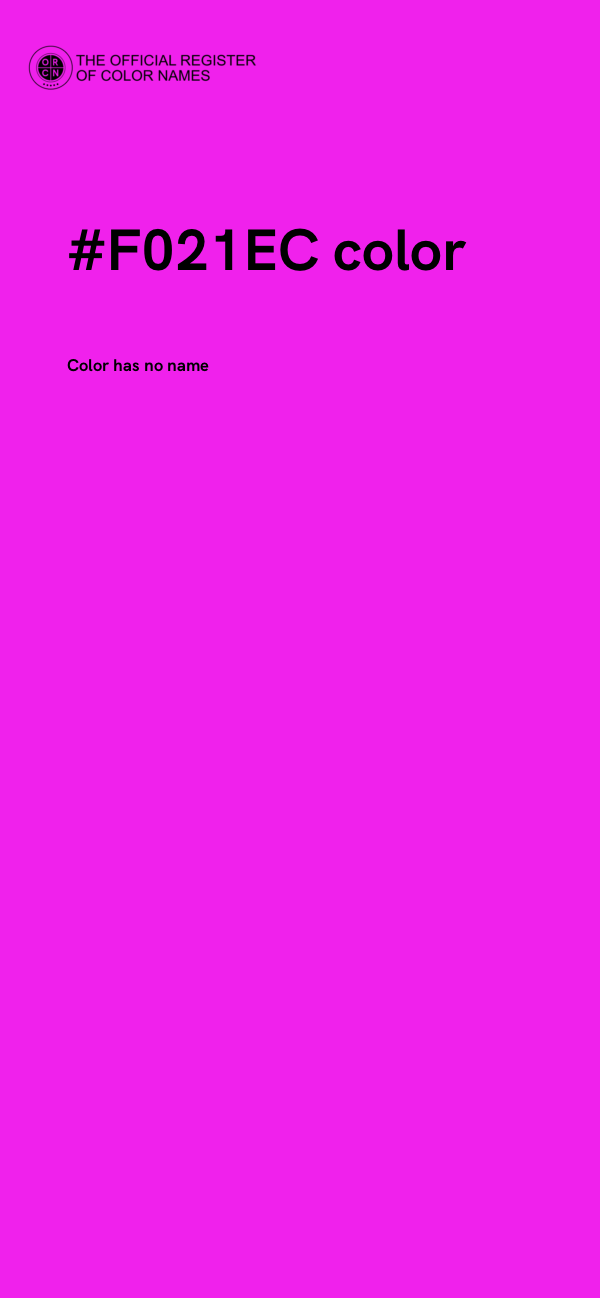 #F021EC color image