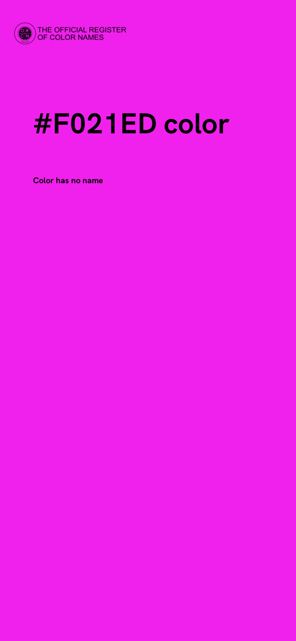 #F021ED color image
