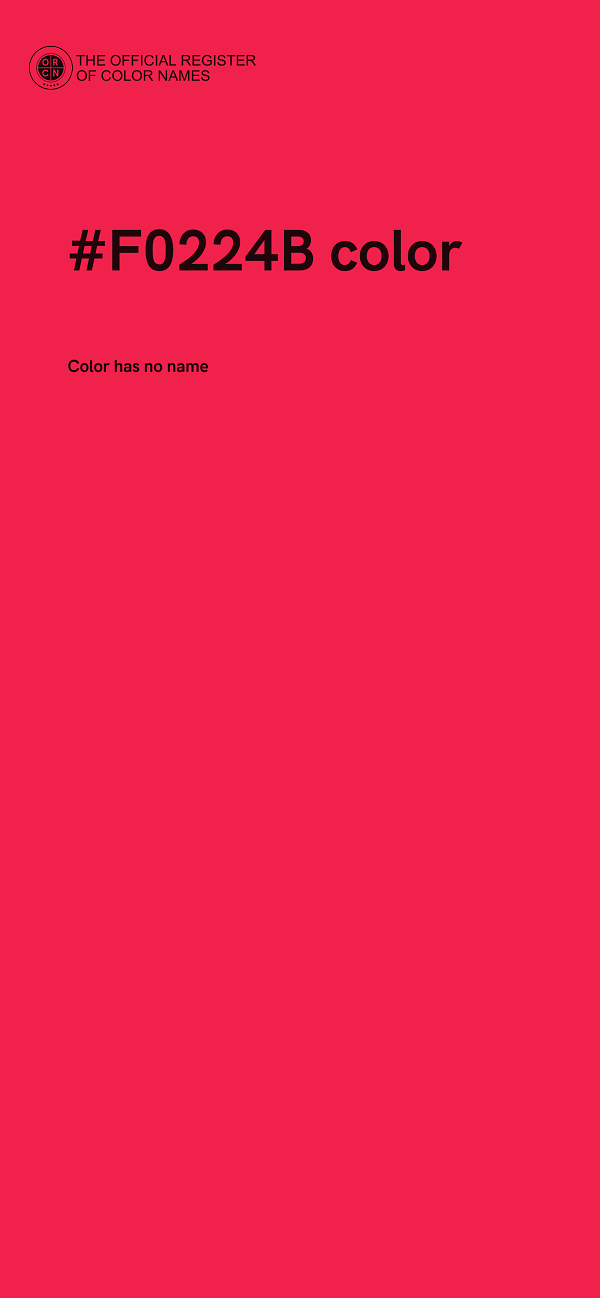 #F0224B color image