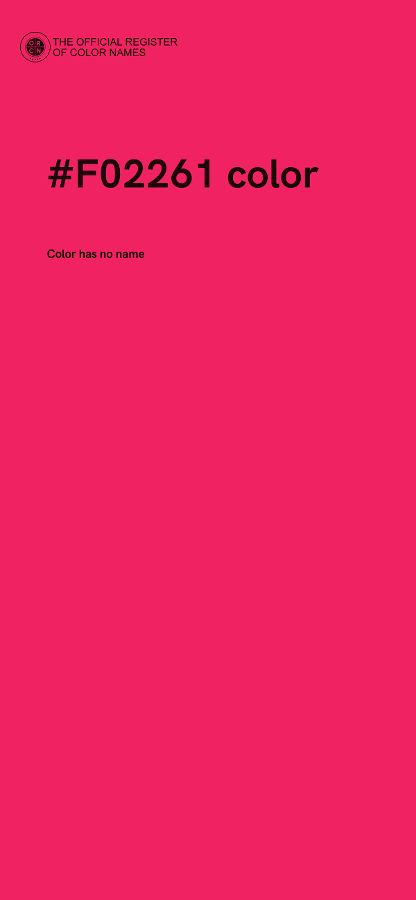 #F02261 color image