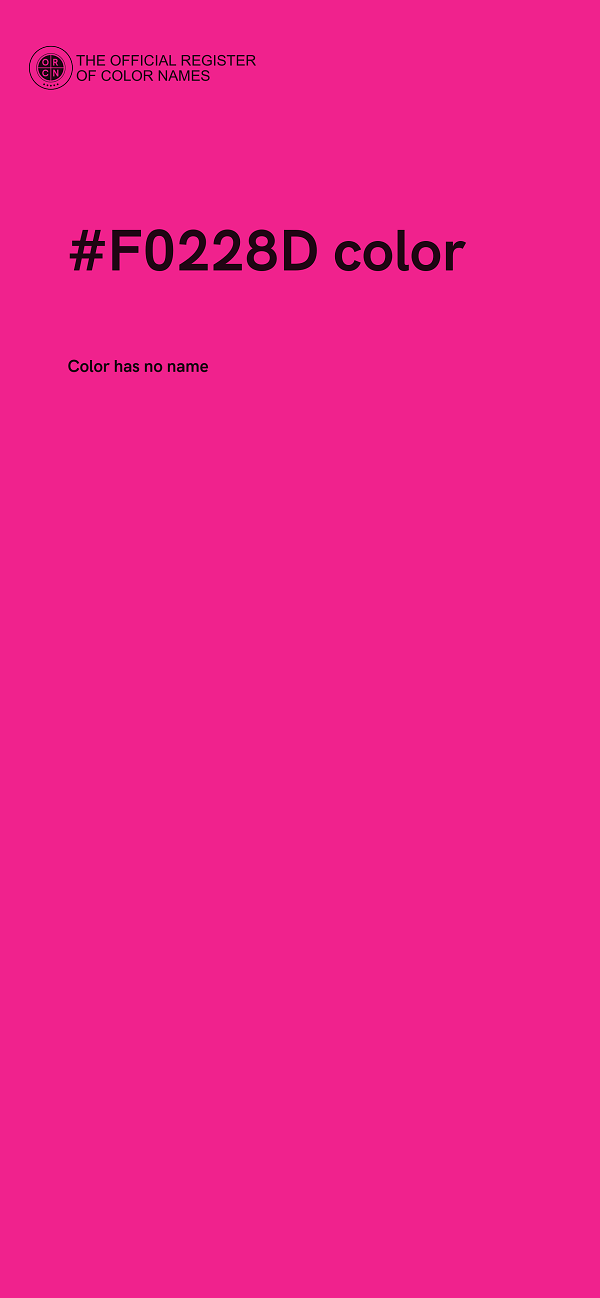 #F0228D color image
