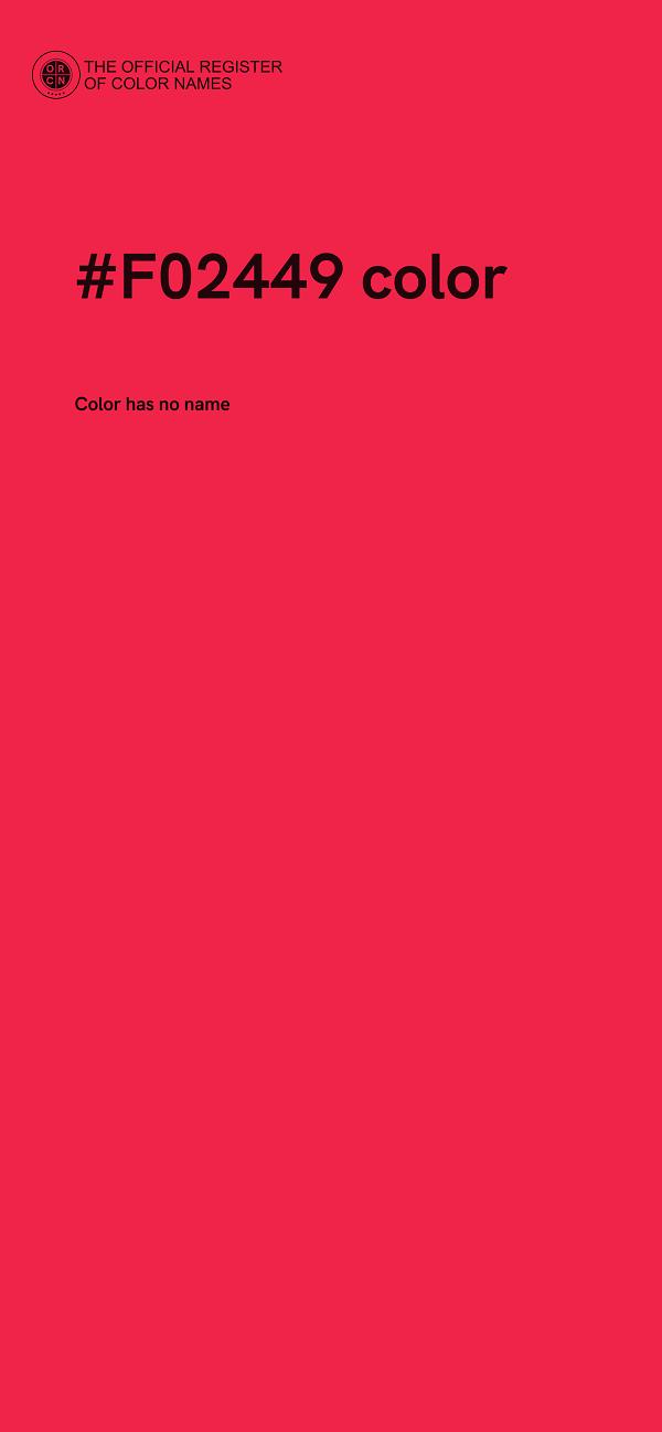#F02449 color image