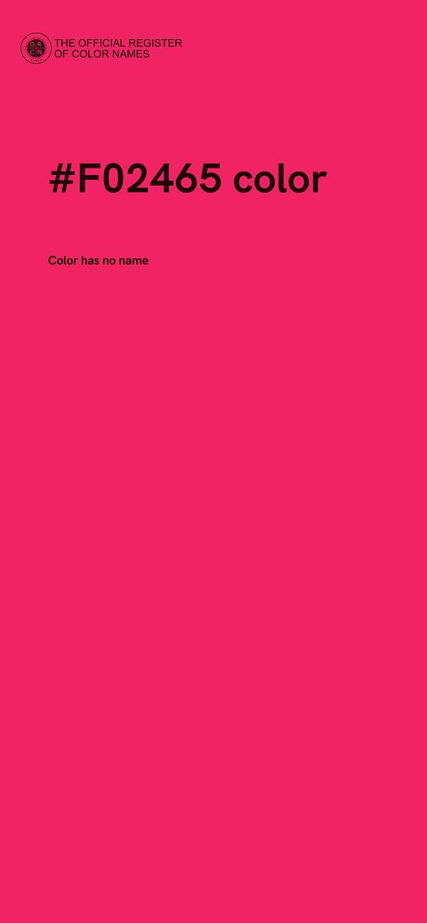 #F02465 color image