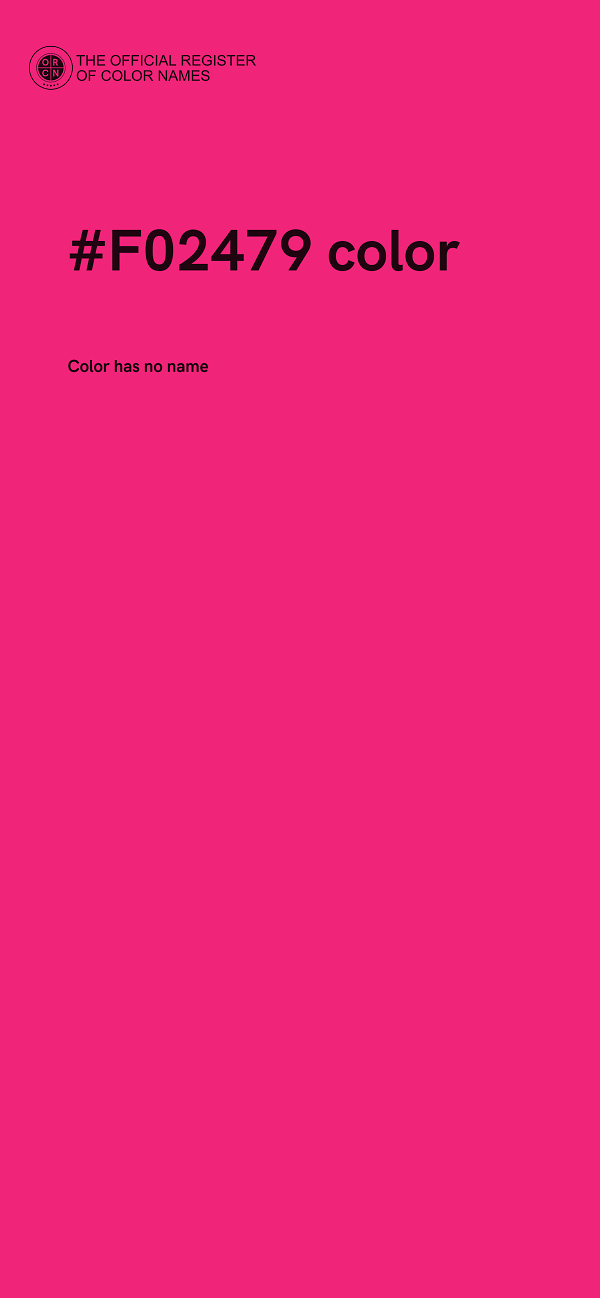 #F02479 color image