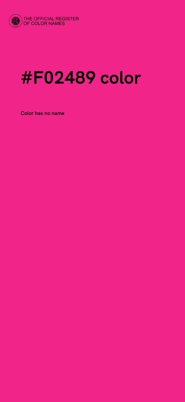 #F02489 color image