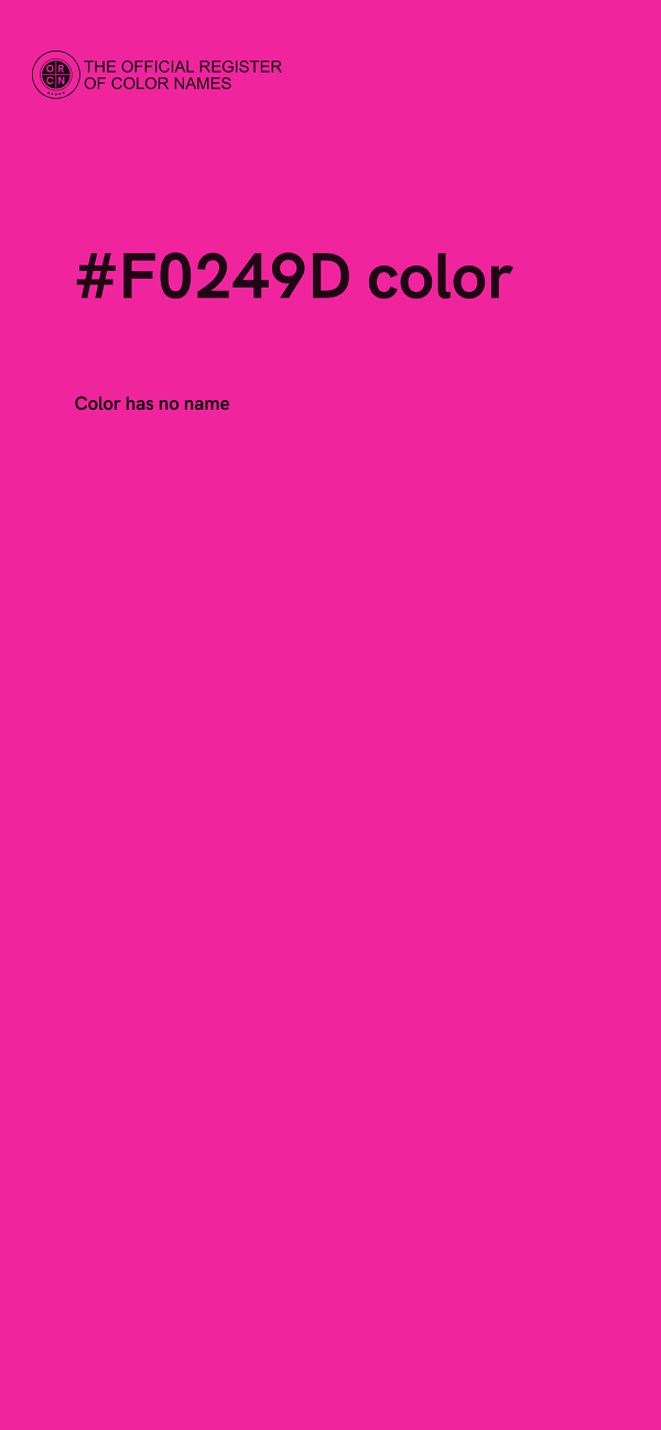 #F0249D color image