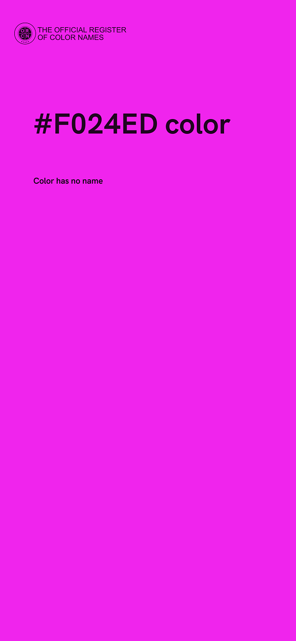 #F024ED color image