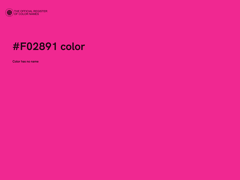 #F02891 color image