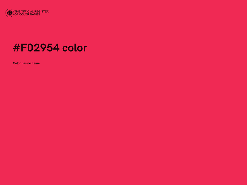 #F02954 color image